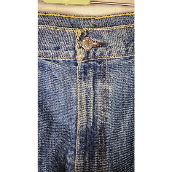 Levi's 550 Relaxed Fit Denim Blue Jeans Mens pants Size 42 x 30 straight leg - Picture 3 of 10